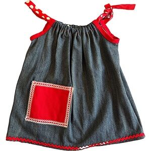 Vintage Little Girl’s Denim Dress